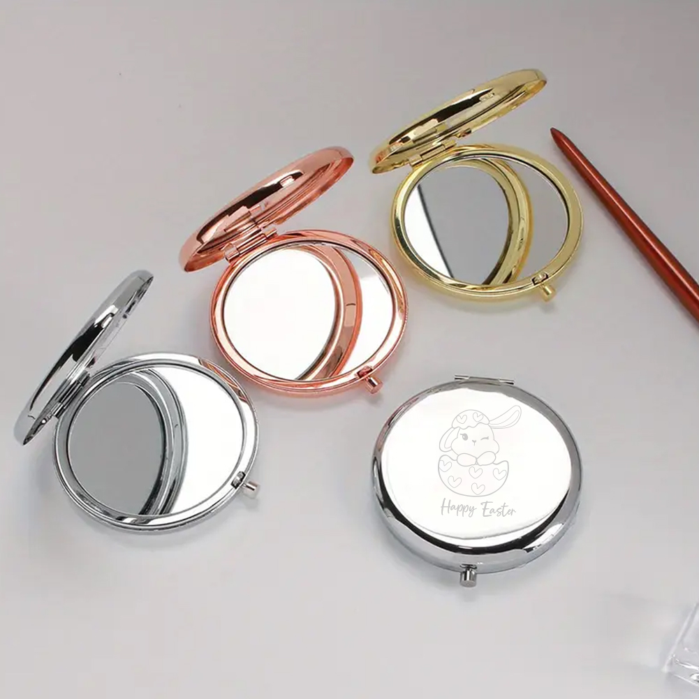 Makeup And Beauty - 1 pièce Miroir de poche rond