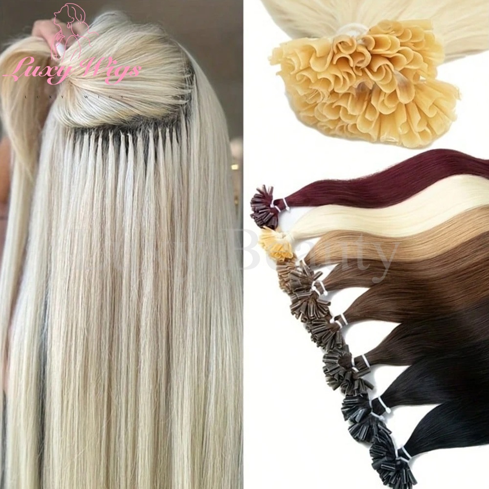 Pure Beauty Hair & Makeup - Blonde U Tip Nail Tip Extensions