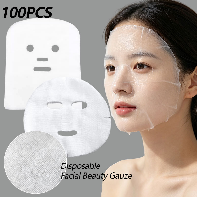 Sheet Face Mask Pack - Masque facial en gaze jetable douce,
