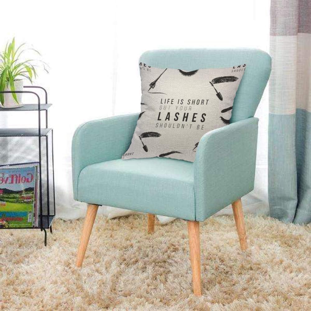 Housse de coussin avec citatio - Beauty Makeup Quotes Short avis et prix