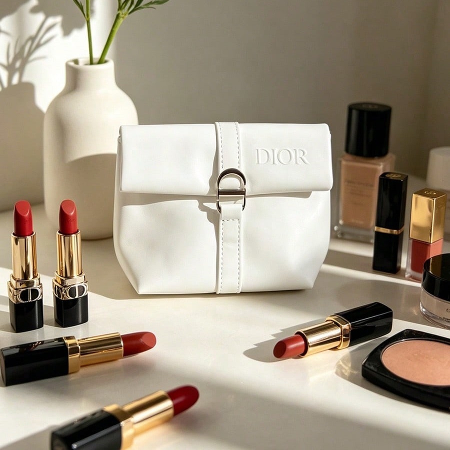 Sac cosmétique blanc de Dior,  - Beauty Makeup Dior avis et prix