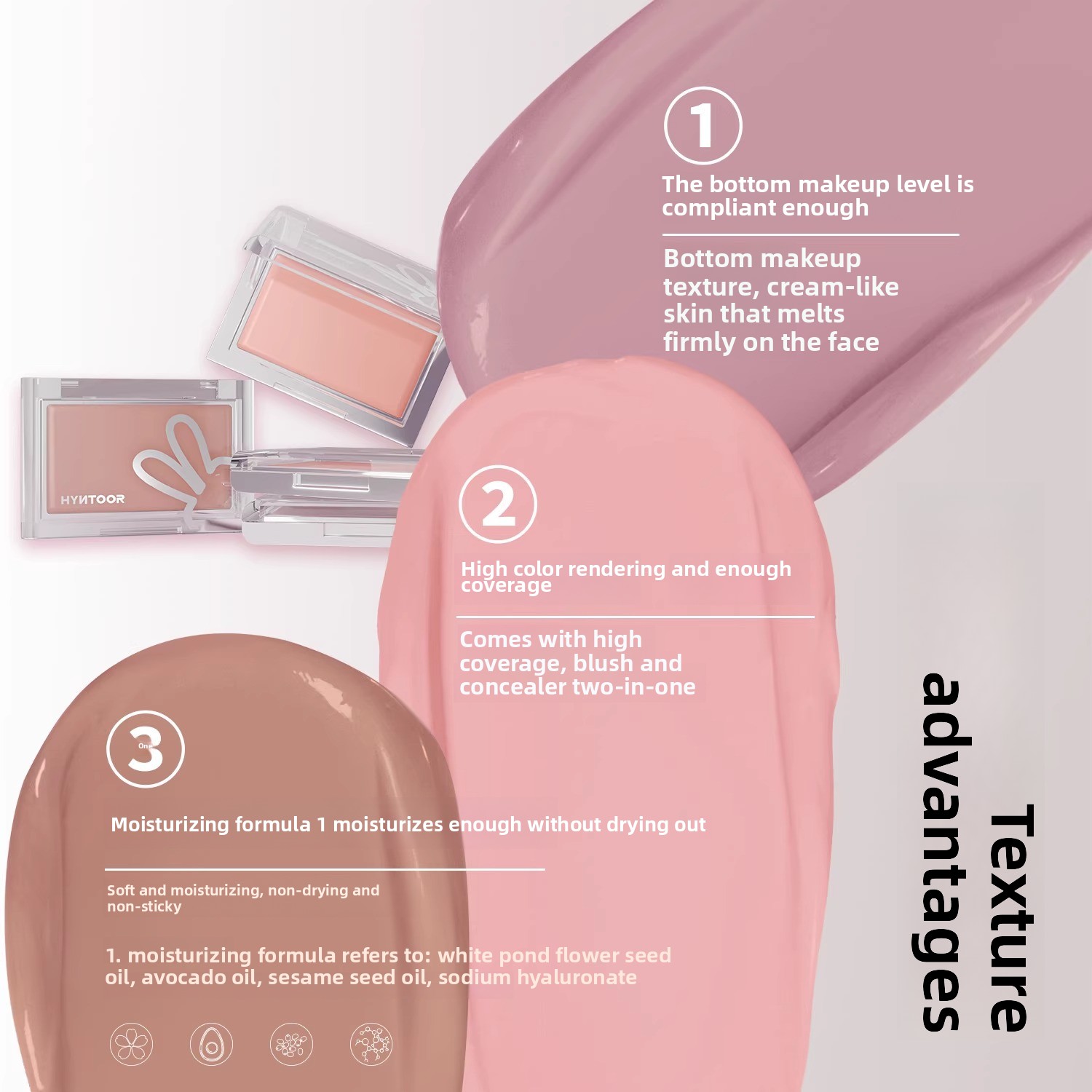 HYNTOOR Base maquillage Blush  - J Beauty Makeup avis et prix