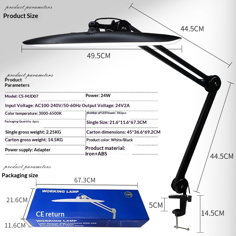 Lampe de bureau LED pliable à  - Beauty Works Makeup avis et prix